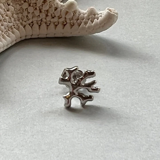 BRANCHES サージカル片方ピアス珊瑚