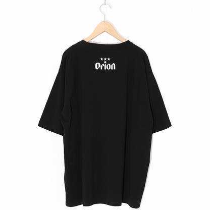 ORION×ScoLar トロピカル柄Tシャツ(ブラック）