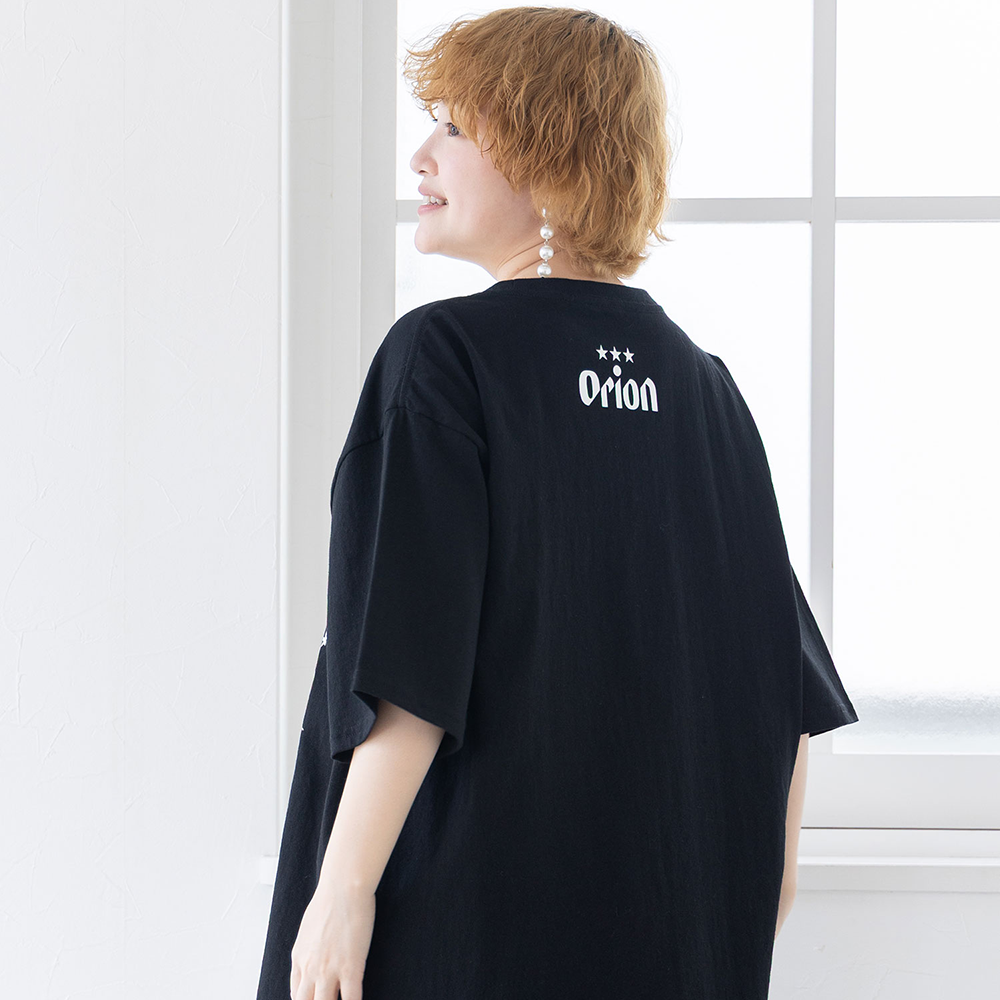 ORION×ScoLar トロピカル柄Tシャツ(オフホワイト）