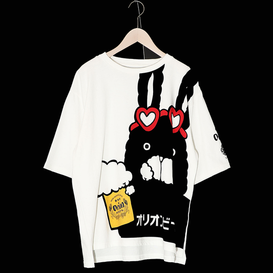 ORION×ScoLar ラビルビアフェス柄Tシャツ（オフホワイト）
