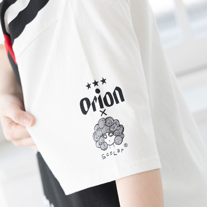 ORION×ScoLar ラビルビアフェス柄Tシャツ ブラック スカラーコラボ ORION×ScoLar ラビルビアフェス柄Tシャツ ブラック スカラーコラボ
