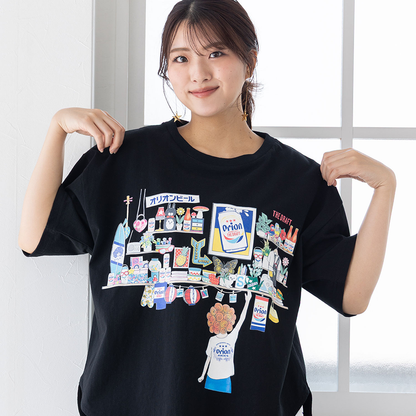 ORION×ScoLar オリオンパーティー柄Tシャツ（ブラック）
