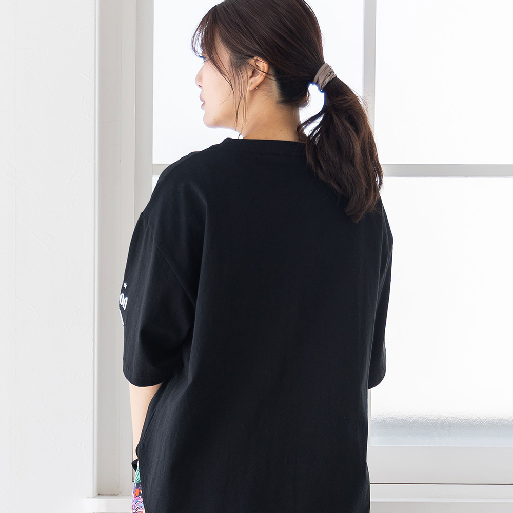 ORION×ScoLar オリオンパーティー柄Tシャツ（ブラック）