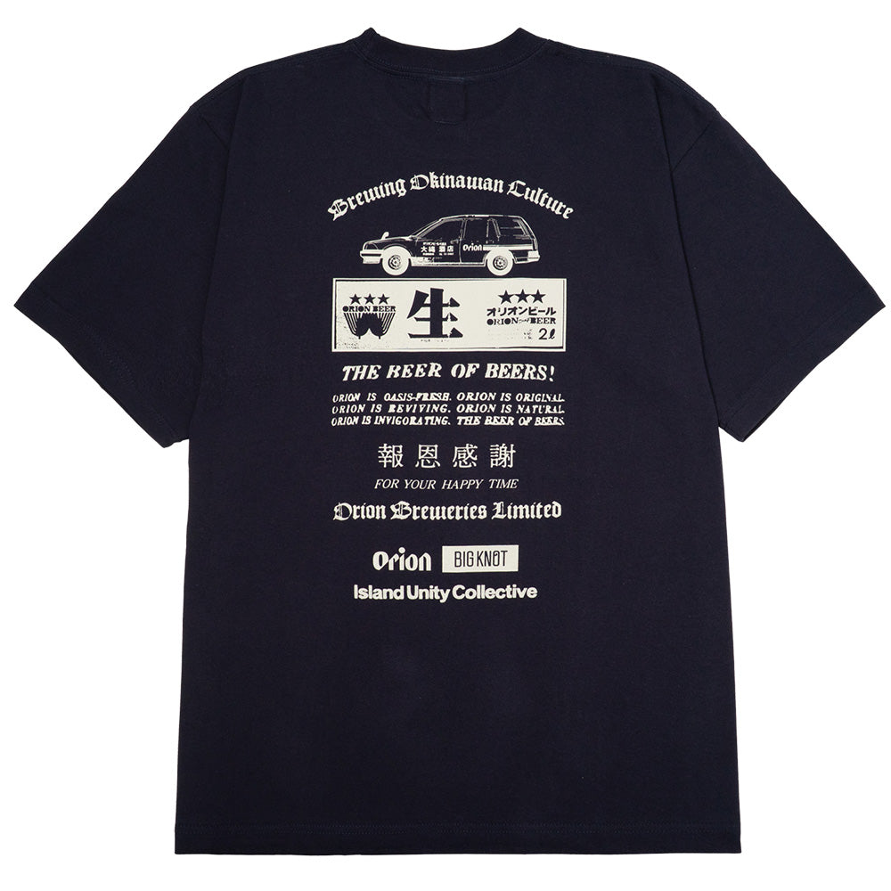 Classic Beer Tee 【ORION ×Big Knot】（カラー：ネイビー）