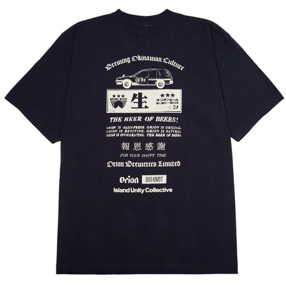 Classic Beer Tee 【ORION ×Big Knot】（カラー：ネイビー）