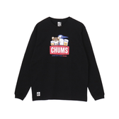 【ORION×CHUMSコラボ25FW】イリオモテヤマネコ カリー！ロングスリーブTシャツ　BLACK