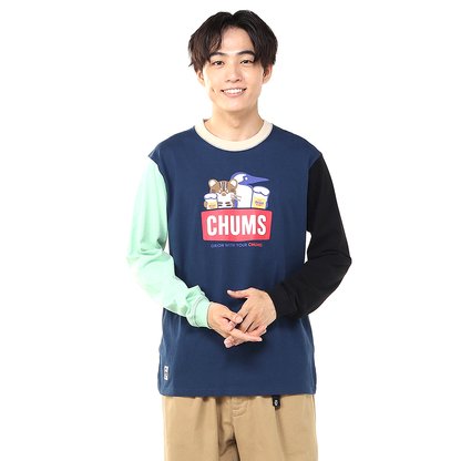 【ORION×CHUMSコラボ25FW】イリオモテヤマネコ カリー！ロングスリーブTシャツ　CRAZY