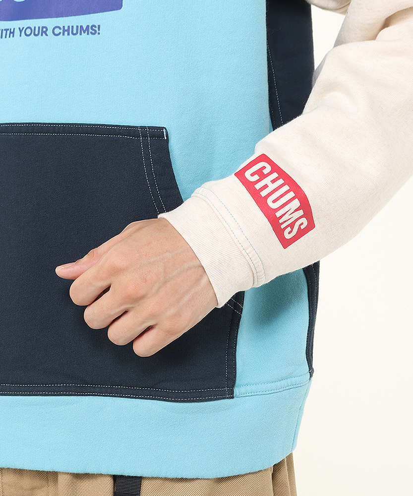 【ORION×CHUMSコラボ25FW】イリオモテヤマネコ カリー！プルオーバーパーカー　GRAY
