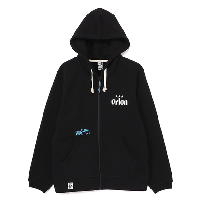 【ORION×CHUMSコラボ25FW】イリオモテヤマネコmeetsブービーバード ジップパーカー　BLACK
