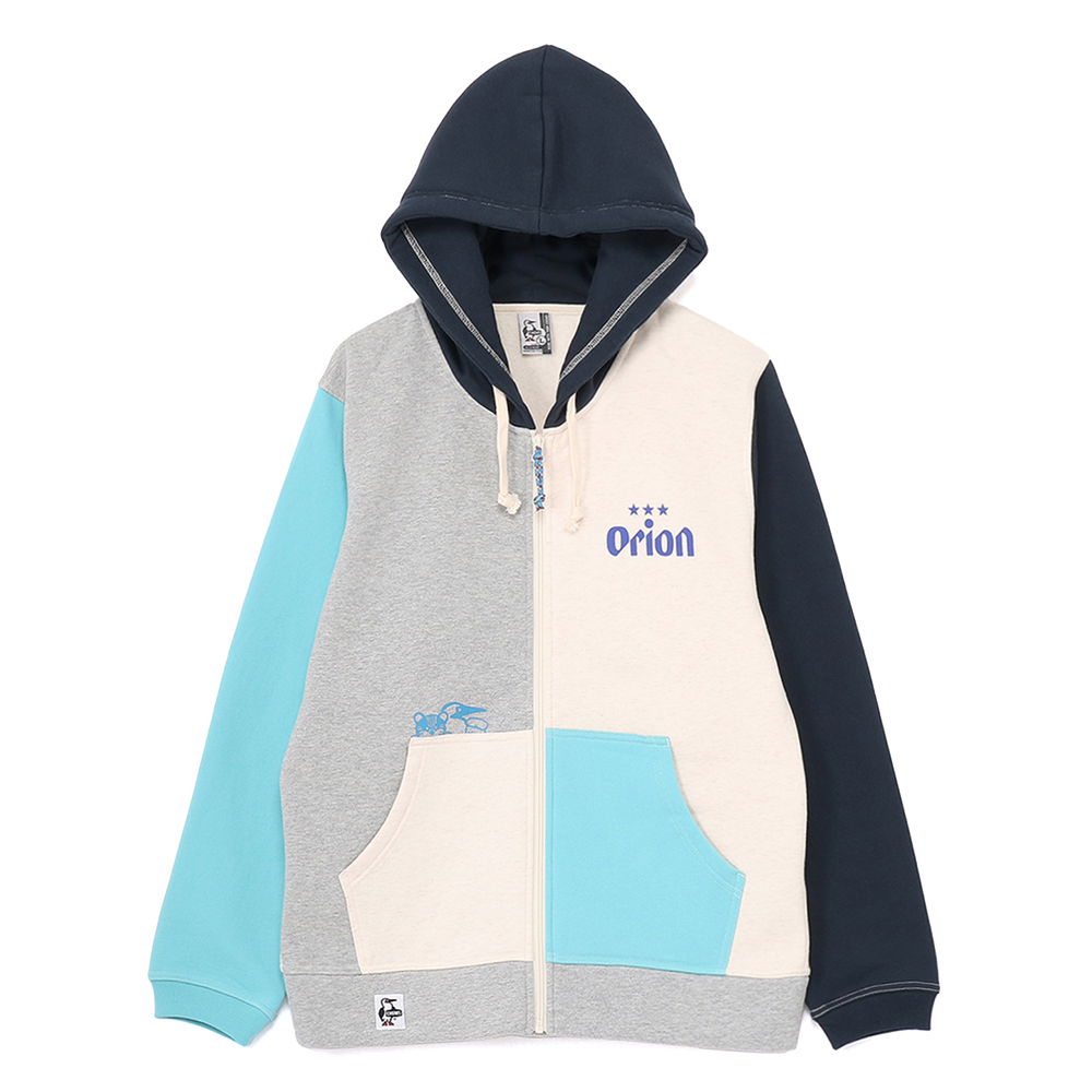 【ORION×CHUMSコラボ25FW】イリオモテヤマネコmeetsブービーバード ジップパーカー　CRAZY
