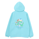 【ORION×CHUMSコラボ25FW】イリオモテヤマネコmeetsブービーバード ジップパーカー Lt.BLUE
