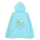 【ORION×CHUMSコラボ25FW】イリオモテヤマネコmeetsブービーバード ジップパーカー Lt.BLUE