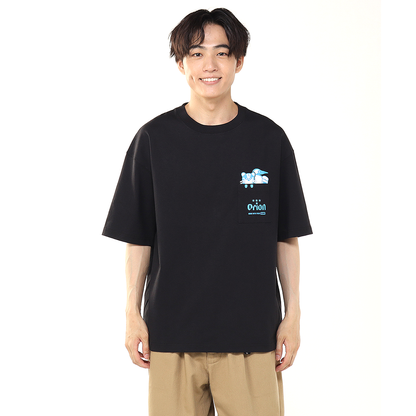 【ORION×CHUMSコラボ25FW】イリオモテヤマネコmeetsブービーバード ヘビーウェイトTシャツ　BLACK