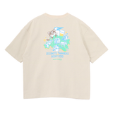 【ORION×CHUMSコラボ25FW】イリオモテヤマネコmeetsブービーバード ヘビーウェイトTシャツ　GREIGE