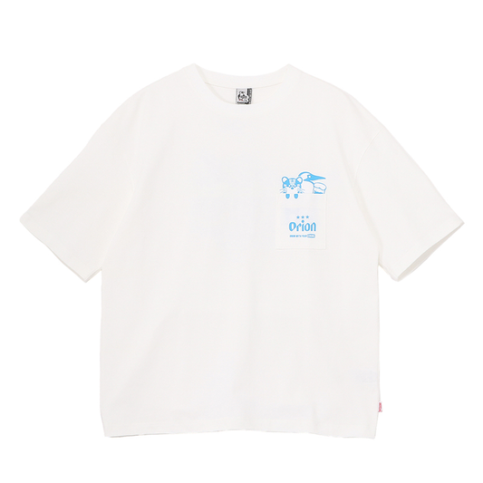 【ORION×CHUMSコラボ25FW】イリオモテヤマネコmeetsブービーバード ヘビーウェイトTシャツ　WHITE