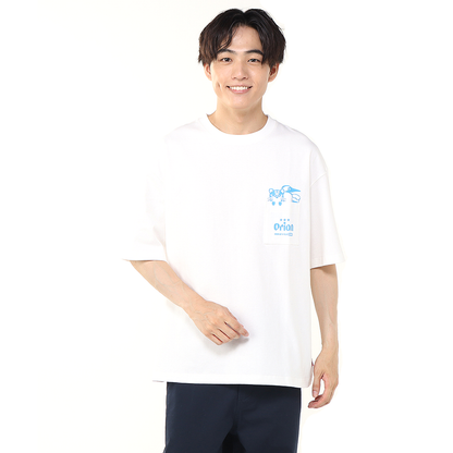 【ORION×CHUMSコラボ25FW】イリオモテヤマネコmeetsブービーバード ヘビーウェイトTシャツ　WHITE