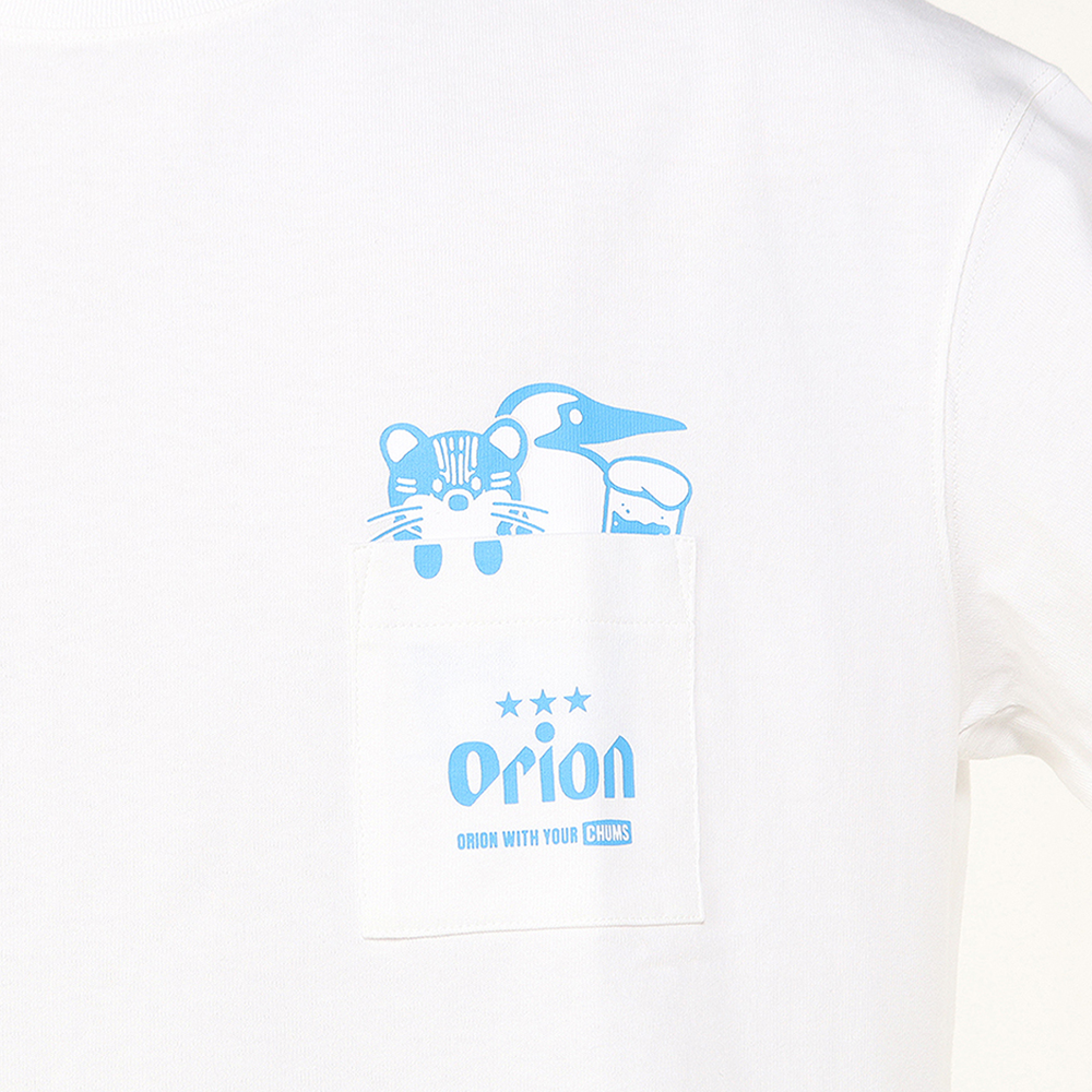 【ORION×CHUMSコラボ25FW】イリオモテヤマネコmeetsブービーバード ヘビーウェイトTシャツ　BLACK