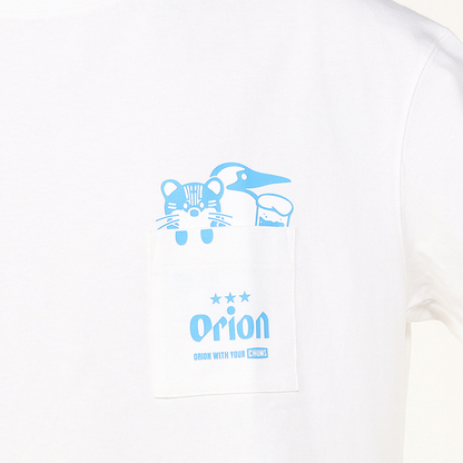 【ORION×CHUMSコラボ25FW】イリオモテヤマネコmeetsブービーバード ヘビーウェイトTシャツ　BLACK