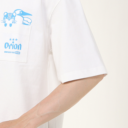 【ORION×CHUMSコラボ25FW】イリオモテヤマネコmeetsブービーバード ヘビーウェイトTシャツ　BLACK