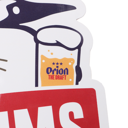 【ORION×CHUMSコラボ25FW】イリオモテヤマネコステッカー（BEER）