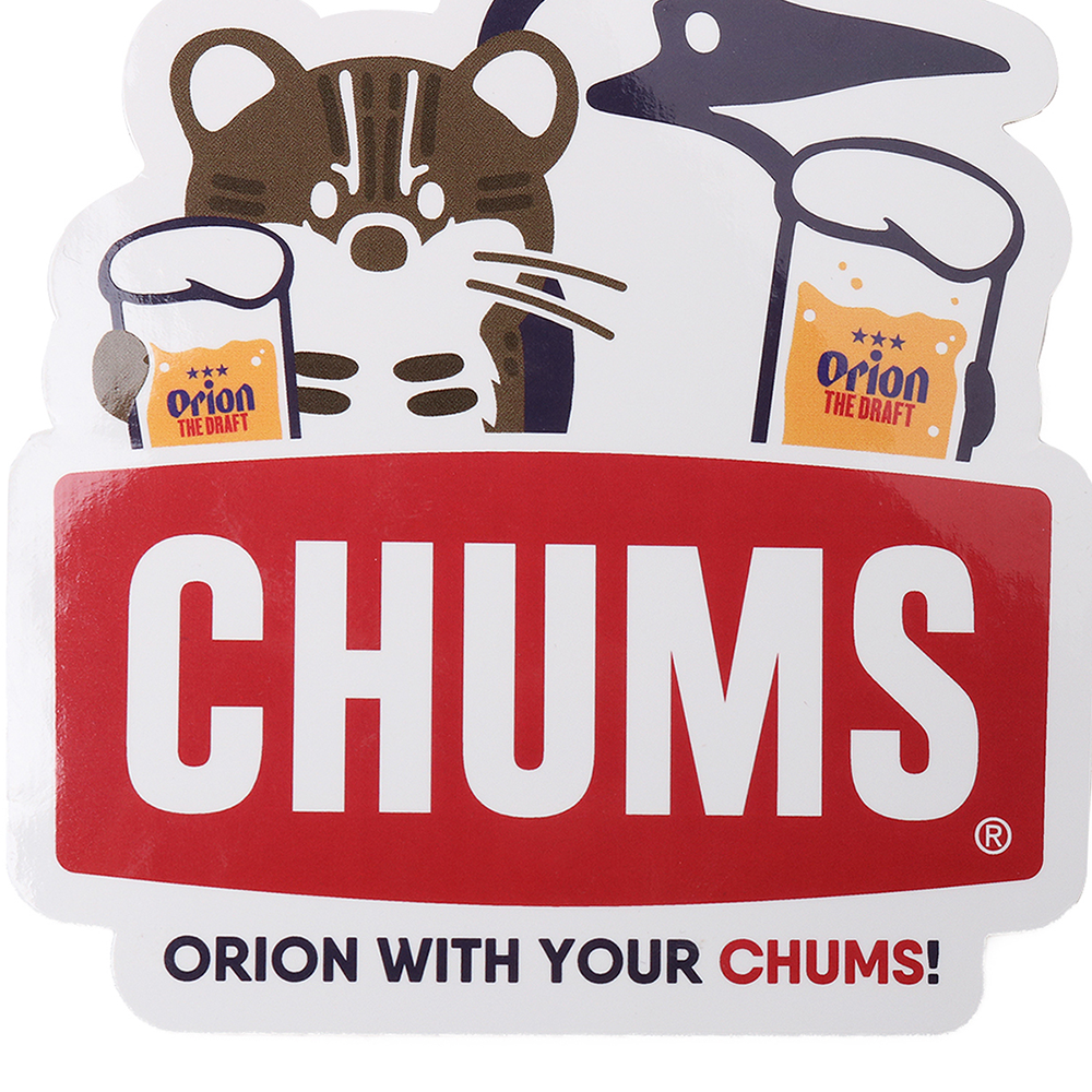 【ORION×CHUMSコラボ25FW】イリオモテヤマネコステッカー（BEER）