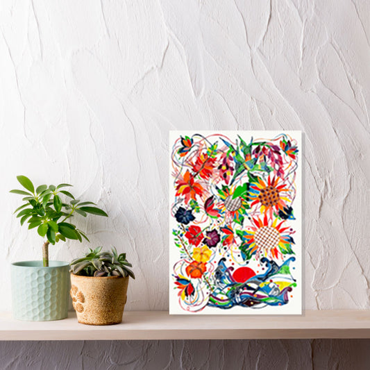 デイゴデザイン 紅型アートパネル A4