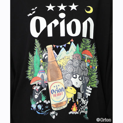 ORION×ScoLar アニマルカーニバル柄Tシャツ（ブラック／Mサイズ）