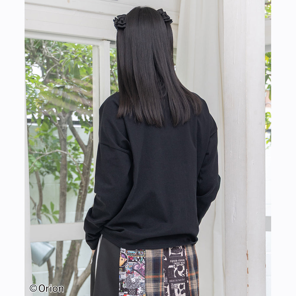 ORION×ScoLar アニマルカーニバル柄Tシャツ（ブラック／Mサイズ）