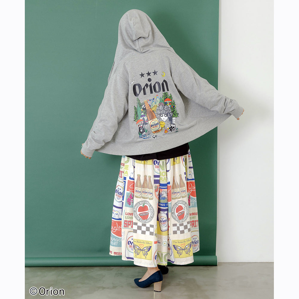 siiilon 25AW アニマルパーカー 新品未使用 サイズ1 ORION×ScoLar アニマルカーニバル柄パーカー グレー スカラーコラボ