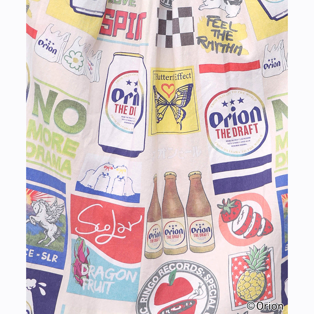 ORION×ScoLar コラージュ柄スカート アイボリー スカラーコラボ コラボ