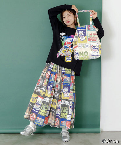 ORION×ScoLar コラージュ柄トートバッグ（アイボリー）