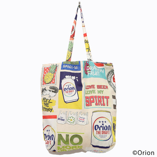 ORION×ScoLar コラージュ柄トートバッグ(アイボリー)