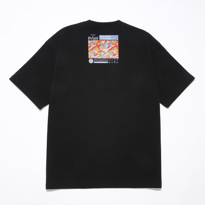 びんがたＴシャツ【紅型作家・知花幸修氏コラボ】 BLACK