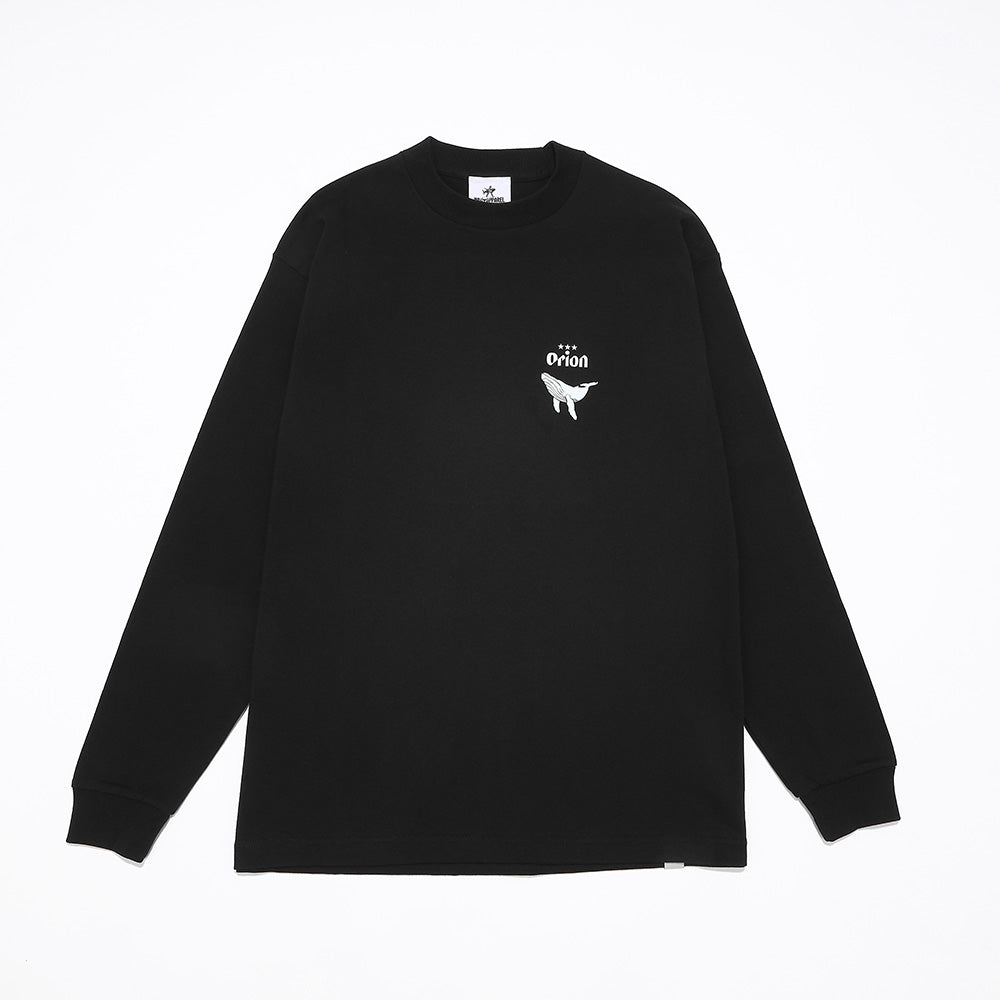 ホエールクルーズロンT 【ORION×NAVY APPAREL】（カラー：ブラック）