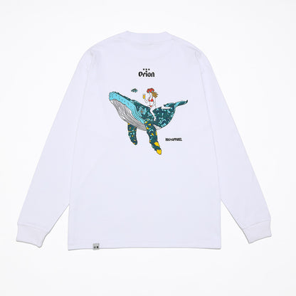 ホエールクルーズロンT 【ORION×NAVY APPAREL】（カラー：ホワイト）　