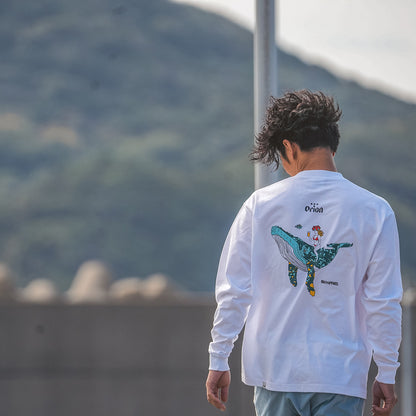 ホエールクルーズロンT 【ORION×NAVY APPAREL】（カラー：ホワイト）　