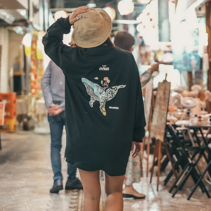 ホエールクルーズロンT 【ORION×NAVY APPAREL】（カラー：ブラック）