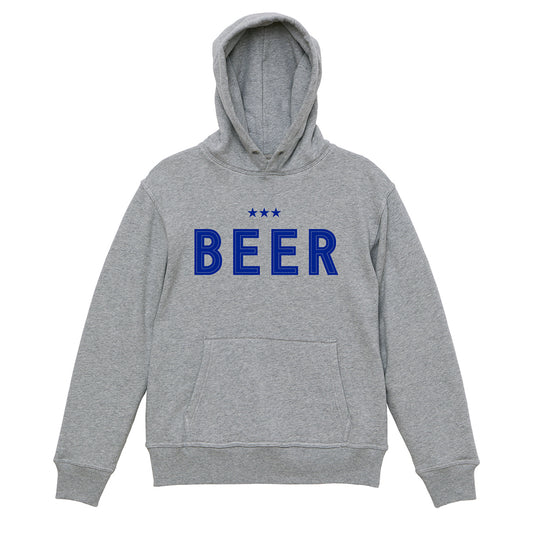 BEERロゴ プルオーバーパーカー　GRAY