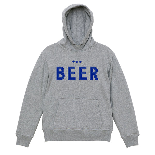 BEERロゴ プルオーバーパーカー　GRAY