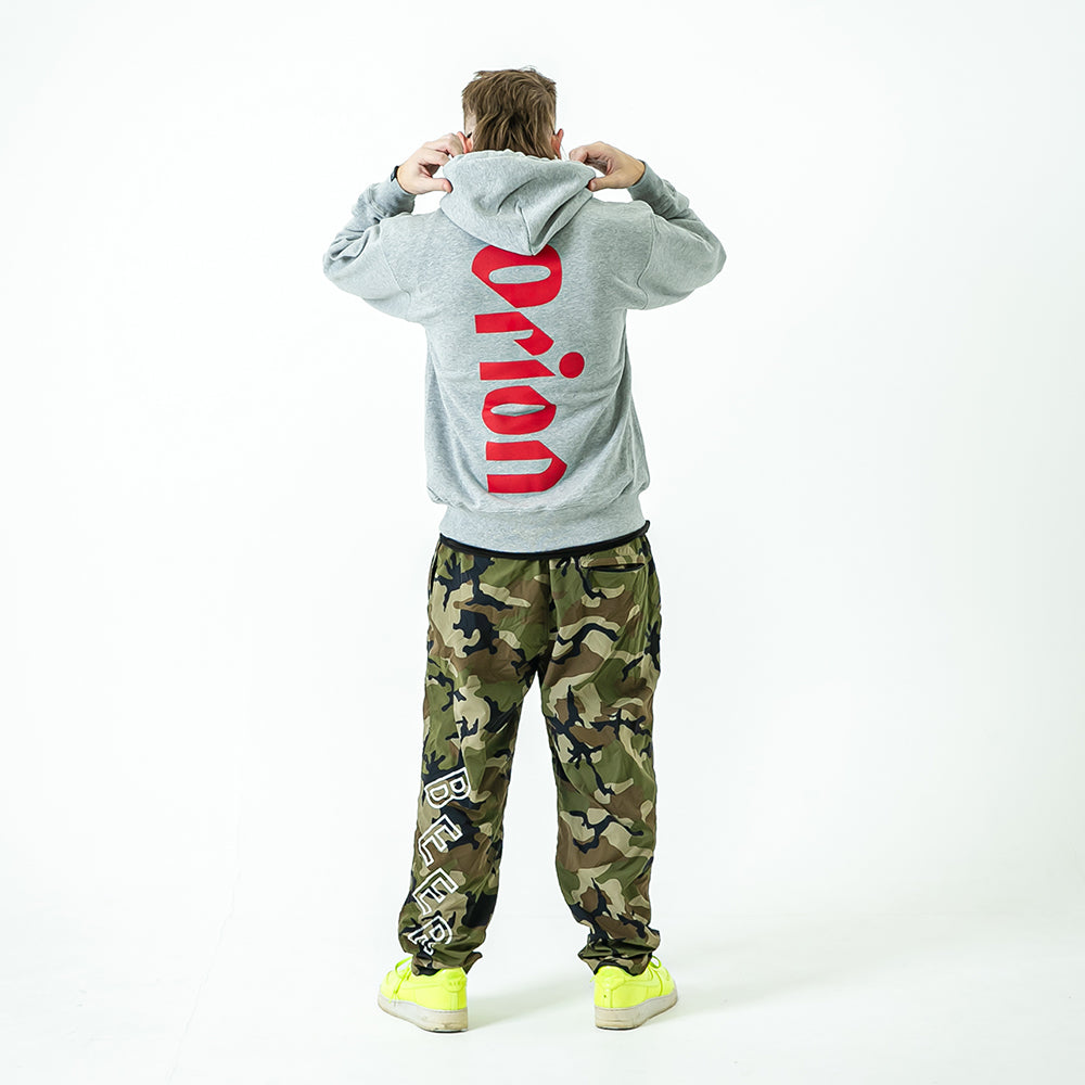 BEERロゴ プルオーバーパーカー　GRAY