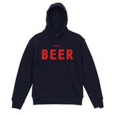 BEERロゴ プルオーバーパーカー　NAVY