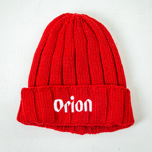 BEER ニットキャップ　RED