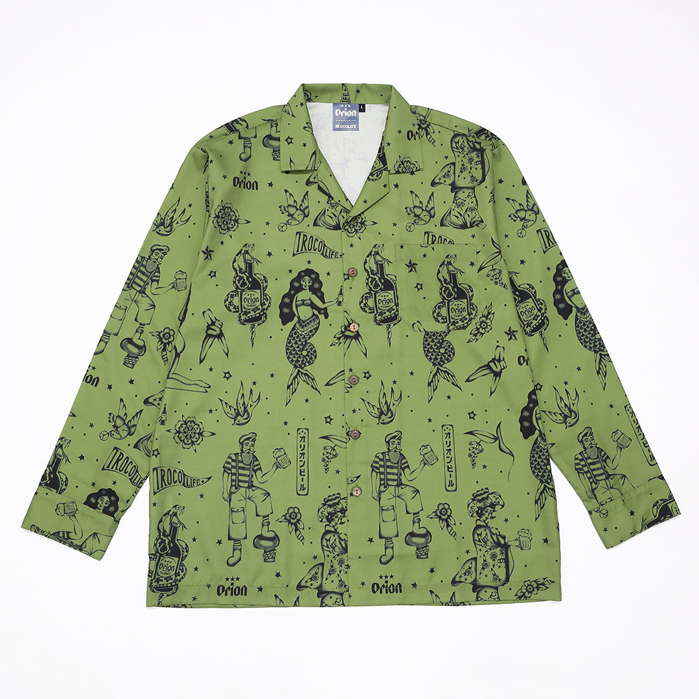 Every嘉例ロングアロハ 【ORION×Irocolife】（カラー：カーキ）