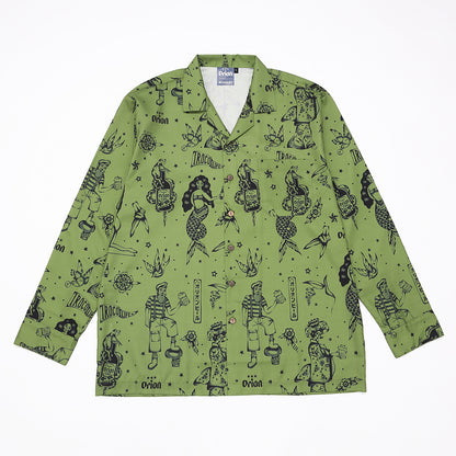 Every嘉例ロングアロハ 【ORION×Irocolife】（カラー：カーキ）