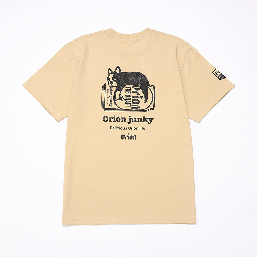 BACKCAN TEE  【JUNKY × ORION】　（カラー：ライトベージュ）
