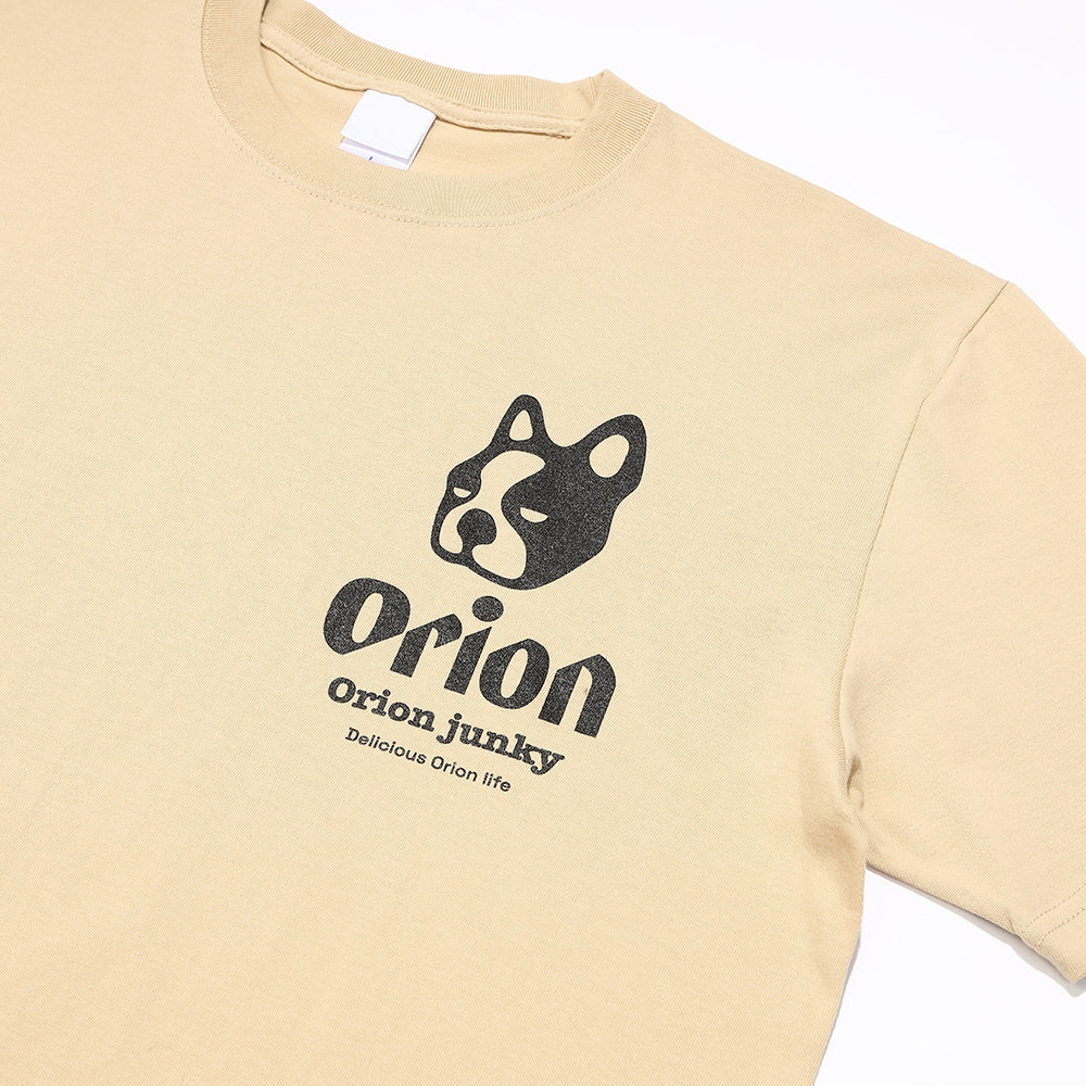 BACKCAN TEE  【JUNKY × ORION】　（カラー：ライトベージュ）