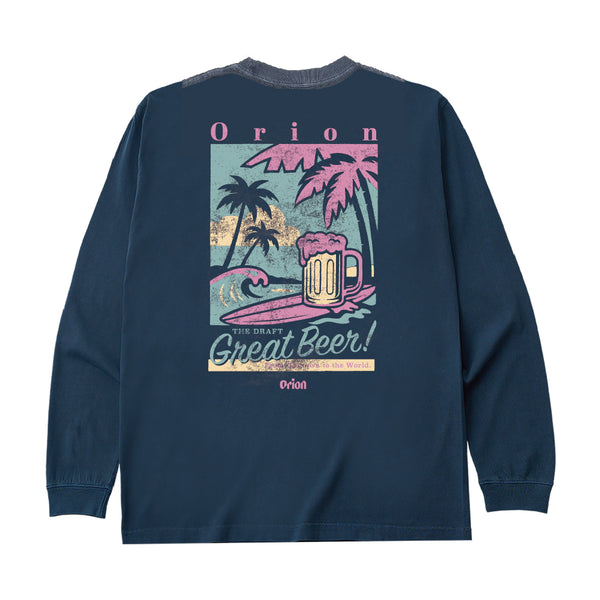 ロングスリーブTシャツ GREAT BEER カラー ネイビー NAVY オリオン