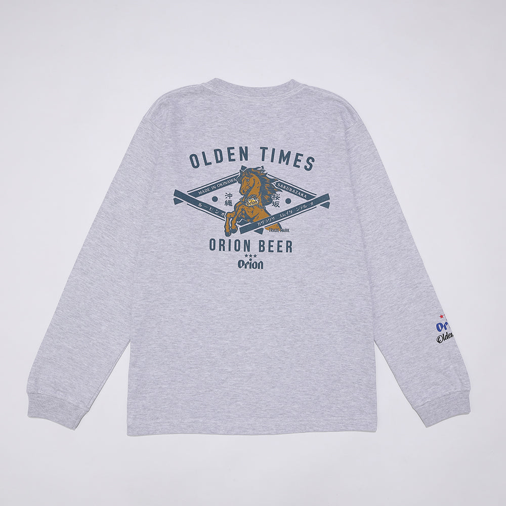 【ORION×OLDENTIMES 26初売り】那覇桜坂ロングスリーブTシャツ　アッシュ