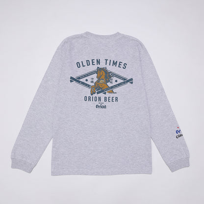 【ORION×OLDENTIMES 26初売り】那覇桜坂ロングスリーブTシャツ　アッシュ