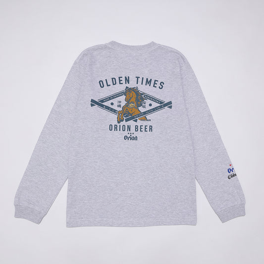 【ORION×OLDENTIMES 26初売り】那覇桜坂ロングスリーブTシャツ　アッシュ